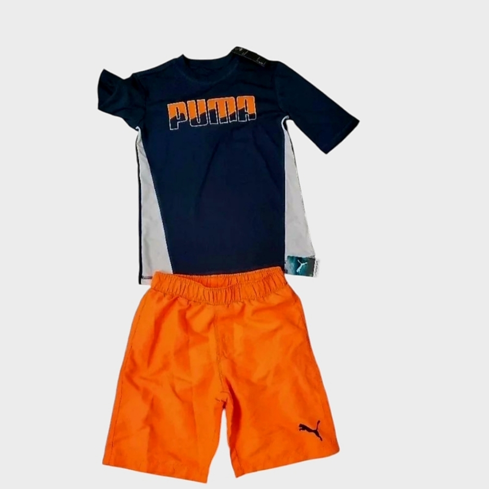 Puma rash guard swim Shorts And Top